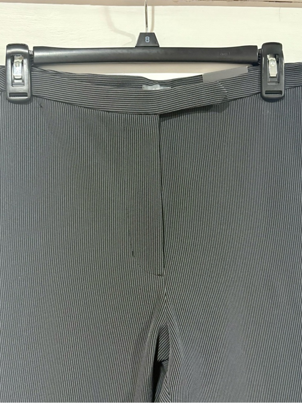 Worthington Slim Leg Pinstripe Pants in Black and Gray